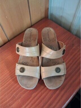 Baretraps Women's Wedge Sandal Size 7.5M Tan Casual
